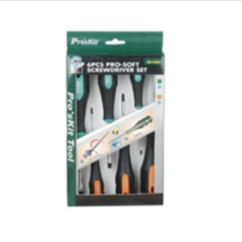 6 Pcs Pro-Soft Screwdriver (SL- &PH, TR)