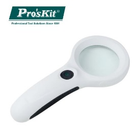 3X Handheld LED Light Magnifier with Currency Detecting Function