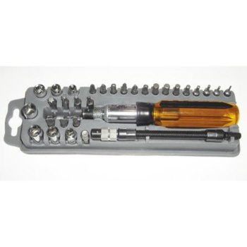 33Pcs Ratchet S/D W/Bits & Sockets Set (Metric Size)