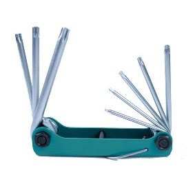 8PCS Folding Tamper-proof Star Key Wrench Set