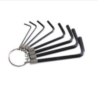 8Pcs Ring Type Hex Key Set(1.5,2,2.5,3,4,5,5.5,6mm)