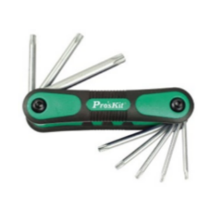 8PCS Folding Tamper-proof Star Key Wrench Set